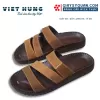 Dép da nam quai chéo thời trang , Dép nam đốc tờ thái lan đế cao 3cm trẻ bền đẹp 5