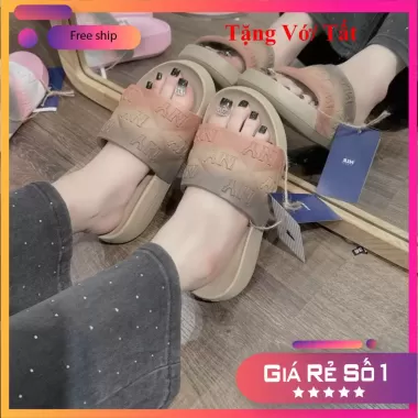 Dép đúc nữ nam MLB NY Unisex [TẶNG VỚ] - Dép Chunky Bouncer Slide mới nhất hot trend 2025 - hải minh an 1