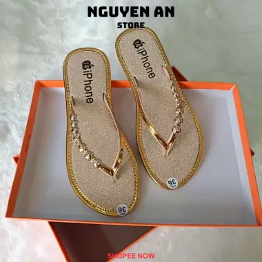 Dép lê bệt kẹp xỏ ngón kim tuyến 6 Dép lê bệt kẹp xỏ ngón kim tuyến 6
