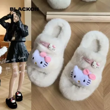 Dép Lông Hello Kitty Trong Nhà Giá Rẻ - Kiểu Dáng Mới Siêu Hot D169 Giảm Còn 99000đ 5 Dép Lông Hello Kitty Trong Nhà Giá Rẻ - Kiểu Dáng Mới Siêu Hot D169 Giảm Còn 99000đ 5