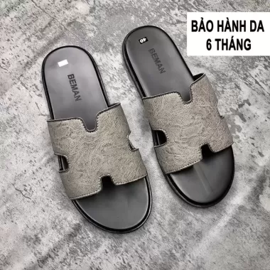 Dép nam Beman BM1, dép da xít cao cấp,đế mềm và bám chân không trơn chượt,dễ phối đồ 1