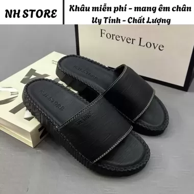 Dép Nam Quai Da Mới 2025, Dép Quai Ngang Cao Cấp, Đế Cao Su Chống Trơn Trượt, Đi Mưa Đi Nước Vô Tư, Kiểu Dáng Sang Trọng 4 Dép Nam Quai Da Mới 2025, Dép Quai Ngang Cao Cấp, Đế Cao Su Chống Trơn Trượt, Đi Mưa Đi Nước Vô Tư, Kiểu Dáng Sang Trọng 4
