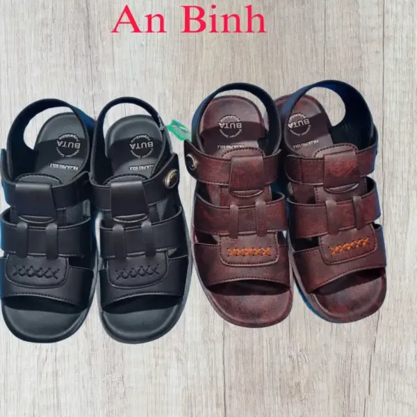 Hình ảnh sản phẩm Dép Nam Quai Ngang Buta Da Thái Mềm Thoáng Khí Giá Rẻ Chỉ 135k