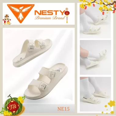 Dép nhựa EVA quai ngang nam nữ Nesty có khoá cài cao 2.5 cm NE15 5