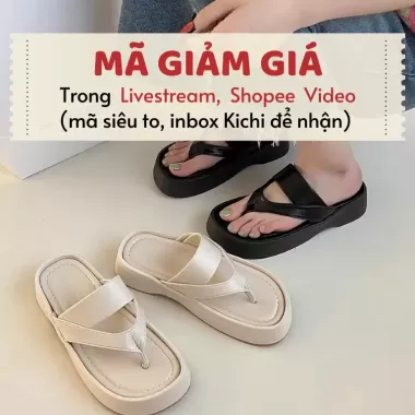 Dép Nữ Kẹp Ngón Mũi Tròn Da Mềm, Dép Quai Ngang Đế Bằng Đi Hè, Dép Đi Biển - 678 6 Dép Nữ Kẹp Ngón Mũi Tròn Da Mềm, Dép Quai Ngang Đế Bằng Đi Hè, Dép Đi Biển - 678 6