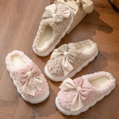 Dép Nữ Mùa Đông Ấm Áp Cặp Đôi Lông Mèo Cotton Dễ Thương Giá Chỉ 246896đ 6
