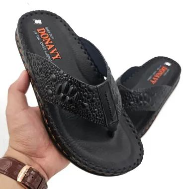 Dép Xỏ Ngón Nam Da Bò Thật 100% Donavy Cao Cấp Giá Rẻ Chỉ 248900đ 5