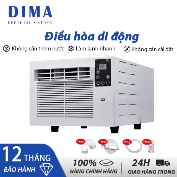 Hình ảnh sản phẩm Điều Hòa Di Động Mini A01 3000BTU - Làm Mát Tức Thì, Không Cần Lắp Đặt, Tiết Kiệm Điện, Gas R29 An Toàn