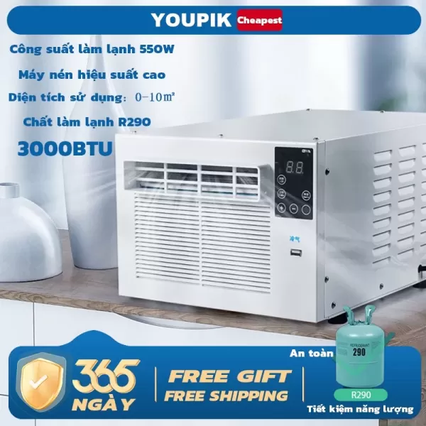 Hướng dẫn sử dụng máy điều hòa di động mini A01 3000BTU chỉ trong 5 phút