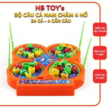 Đồ chơi câu cá bàn xoay 360độ có nhạc- 4 cần câu+4 khay đựng-Rèn luyện sự tập trung,quan sát,tư duy 6 Đồ chơi câu cá bàn xoay 360độ có nhạc- 4 cần câu+4 khay đựng-Rèn luyện sự tập trung,quan sát,tư duy 6