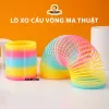 Đồ Chơi Cầu Vồng Ma Thuật Vòng Tay Lò Xo Bằng Nhựa ABS An Toàn Cho Bé size lớn 9x9cm, Vòng Lò Xo Nhiều Màu Sắc Bắt Mắt 1