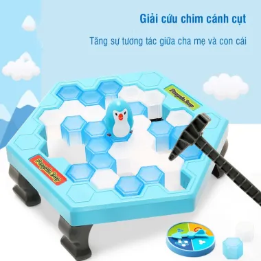 Đồ Chơi Đập Băng Cứu Chim Cánh Cụt Vui Nhộn Cho Bé Và Gia Đình - Trò Chơi Gắn Kết
