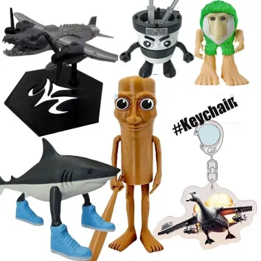 Đồ Chơi In3d Cá Mập Nike Cá Sấu Máy Bay Chiến Đấu Gậy Gỗ Vui Nhộn Giá Chỉ 341k 3