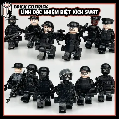 Đồ Chơi Lắp Ráp Quân Đội Mini Swat Cảnh Biển V30 Khối Giá Cực Sốc 25k 3