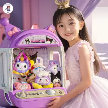 Đồ Chơi Máy Gắp Thú Mini Hình Kuromi , Melody, Hello Kitty Kích Thước Lớn Có Nhạc và Đèn Tặng Kèm Xu Và Gấu Bông Cho Bé 5 Đồ Chơi Máy Gắp Thú Mini Hình Kuromi , Melody, Hello Kitty Kích Thước Lớn Có Nhạc và Đèn Tặng Kèm Xu Và Gấu Bông Cho Bé 5