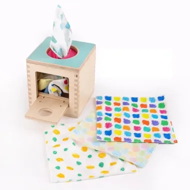 Đồ Chơi Montessori Hộp Khăn Giấy Cảm Giác Cho Bé - Giảm 20% còn 185130đ 4