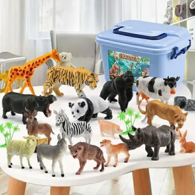 Đồ Chơi Thùng Động Vật 58 Chi Tiết An Toàn Cho Bé Giá Cực Sỉ 209k 1
