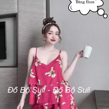 Đồ Ngủ 2 Dây Sexy Bigsize Dễ Thương , Đồ Ngủ Nu Lụa Latin Cao Cấp Mềm Mại Xinh Xắn 2 lớp dễ thương 1 < 70KG 7