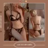 Đồ ngủ 2 mảnh đính nơ sexy quyến rũ CHE TÊN DL07 Bộ ngủ 2 mảnh đính nơ quai buộc, Bộ ngủ đính nơ 2 mảnh gợi cảm 4