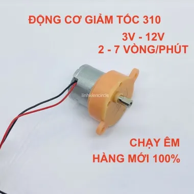 Động Cơ Giảm Tốc 12V Mini Chế Bàn Xoay Quay Thịt - Mô Tơ Giảm Tốc 3-12V 110 Vòng Phút Giá Rẻ 4