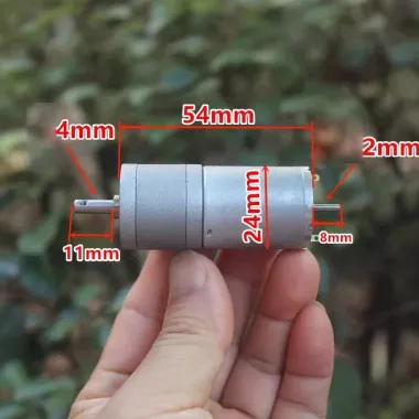 Động Cơ Giảm Tốc 12V Mini Chế Bàn Xoay Quay Thịt - Mô Tơ Giảm Tốc 3-12V 110 Vòng Phút Giá Rẻ 5