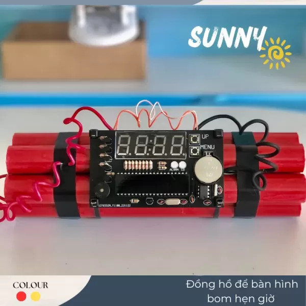 Cách trang trí không gian làm việc với đồng hồ để bàn hình bom hẹn giờ có tính năng đếm ngược
