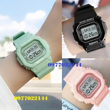 Đồng Hồ Điện Tử Thể Thao Nam Nữ Trẻ Em Giá Cực Sock - Xem Giờ Ngày Tháng LED Siêu Bền 65k