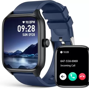 Đồng hồ thông minh mới Theo dõi sức khỏe Theo dõi giấc ngủ Chế độ đa thể thao Màn hình cảm ứng Gọi Bluetooth Tuổi thọ pin dài Tương thích với iOS Android Phù hợp để sử dụng hàng ngày Thể dục thể thao 8
