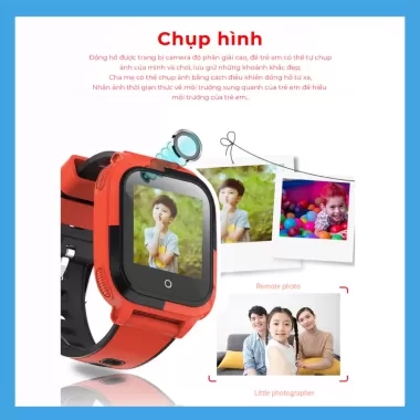 Đồng hồ thông minh trẻ em MANIGO MF56 Lắp sim định vị nghe gọi độc lập call video chống nước 3