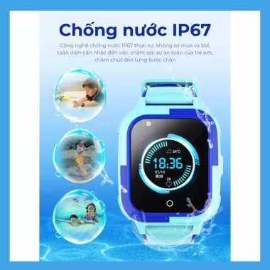 Đồng hồ thông minh trẻ em MANIGO MF56 Lắp sim định vị nghe gọi độc lập call video chống nước 4