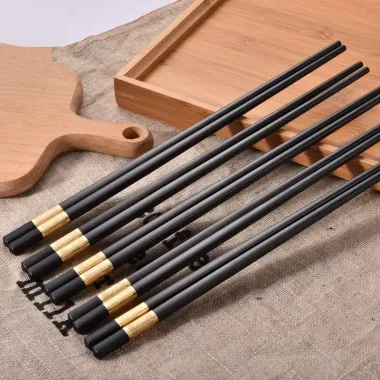 Đũa Ăn Cao Cấp Mạ Vàng Hàn Quốc Chống Trơn Trượt Mốc Bền Mầu Giảm Giá 25.000vnđ 5