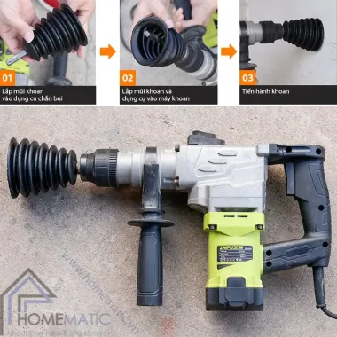 Dụng Cụ Chắn Bụi Máy Khoan Giá Rẻ - Chặn Bụi Hiệu Quả Chỉ 15000đ 6