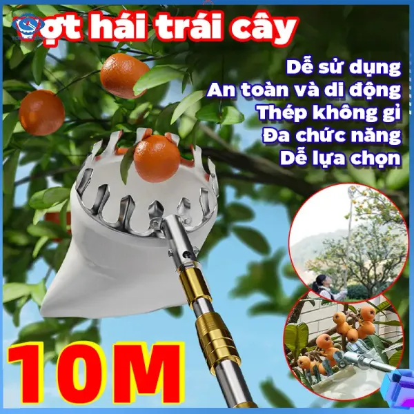 Kinh nghiệm sử dụng gậy hái trái cây đa năng 7m: an toàn và hiệu quả