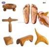 Dụng cụ Massage ba chân bằng gỗ Heabety, Máy mát xa gỗ phản xạ cho liệu pháp SPA mới 5