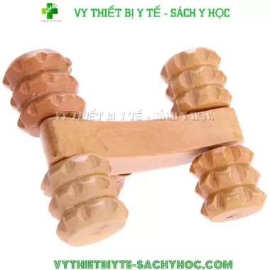 Dụng cụ Massage ba chân bằng gỗ Heabety, Máy mát xa gỗ phản xạ cho liệu pháp SPA mới 8