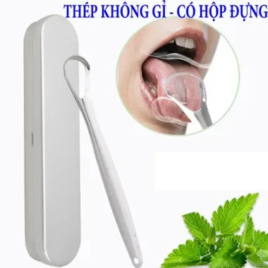 Dụng Cụ Vệ Sinh Lưỡi Răng Miệng Thép Không Gỉ Chất Lượng Cao - Giảm 20% còn 22000đ 4
