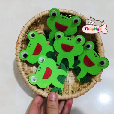 Ếch Vải Nỉ Cao 31cm Mầm Non Chất Lượng Giảm Giá Còn 38000đ