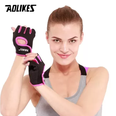 Găng Tay gim,Găng Tay Thể Thao Hở Ngón AOLIKES Cho Nam Nữ 5