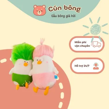Gấu Bông Gà Bông Tóc Xù Cao Cấp Mềm Mịn 50cm Giá Rẻ 100k 3