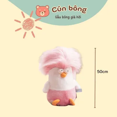 Gấu Bông Gà Bông Tóc Xù Cao Cấp Mềm Mịn 50cm Giá Rẻ 100k 5