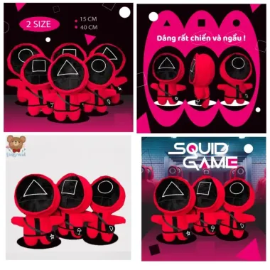 Gấu Bông Squid Game Siêu Cute Giá Sốc Chỉ 96600đ - Size Lớn Mềm Mịn 5