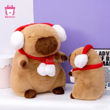 Gấu Molfix Capybary Đeo Tai Nghe Mèo Thần Tài Huggies 30cm - Giá Tốt 45k Thay vì 54k 1