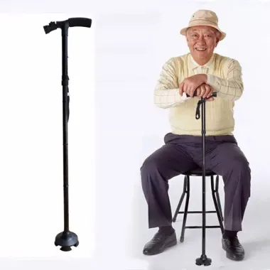 Gậy Chống Trượt Cho Người Già Có Đèn Pin Gấp Gọn Chính Hãng Giá 220k - BH 12T