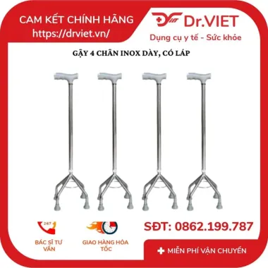 Gậy Inox 4 Chân Cắt Tóc Trung Quốc Loại 1 Giá Tốt - Giảm 26% Chỉ 120k 5