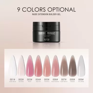 Gel đắp Diamond Builder gel-Barbie Mirage-B.B.M 40ml-Clear 6