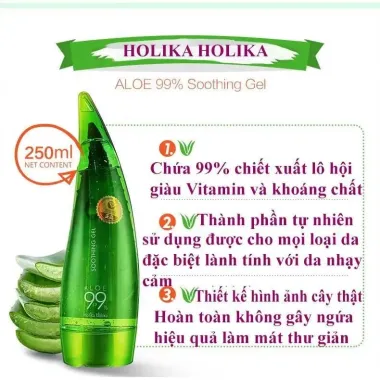 Gel Lô Hội Holika Holika 99% Dưỡng Ẩm Làm Mịn Da Chỉ 73700đ Cao Cấp