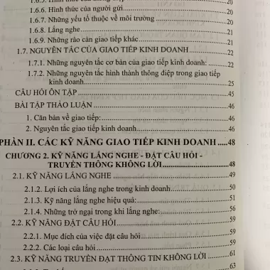Giáo Trình Giao Tiếp Kinh Doanh ( GS. TS. Hà Nam Khánh Giao - Tái Bản 2022) 4