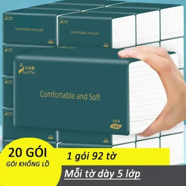 Giấy Ăn Zhongxing Laiya Siêu Dai 5 Lớp - Khuyến Mãi 103.000đ/thùng 20 gói 4 Giấy Ăn Zhongxing Laiya Siêu Dai 5 Lớp - Khuyến Mãi 103.000đ/thùng 20 gói 4