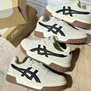 Giày Asics Court MZ Cream Black Gum nam nữ, giày Asics bản cao cấp full phụ kiện