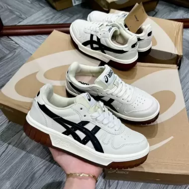 Giày Asics Court MZ Cream Black Gum nam nữ, giày Asics bản cao cấp full phụ kiện